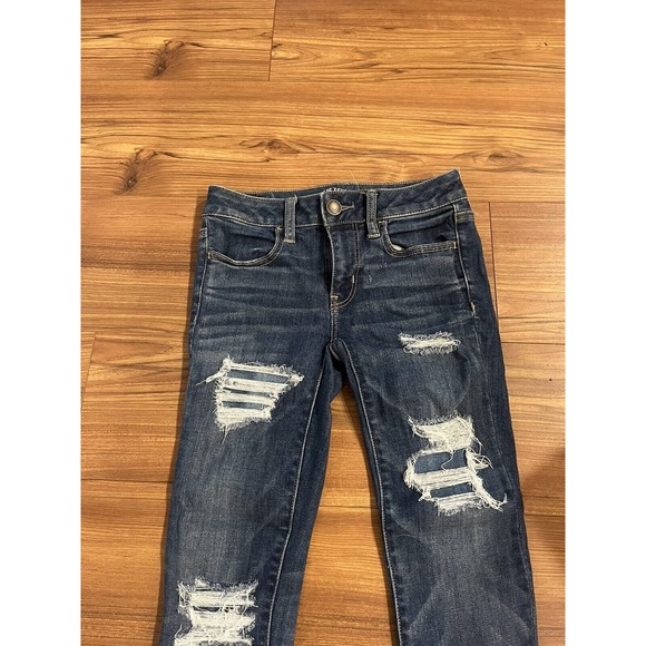American Eagle Jeans Women's Size 0 Short Stretch Skinny Jeggins Denim - Picture 2 of 12